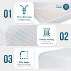 Matelas en mousse à mémoire de forme infusée de gel de 6 po