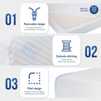 Matelas en mousse à mémoire de forme infusée de gel de 6 po