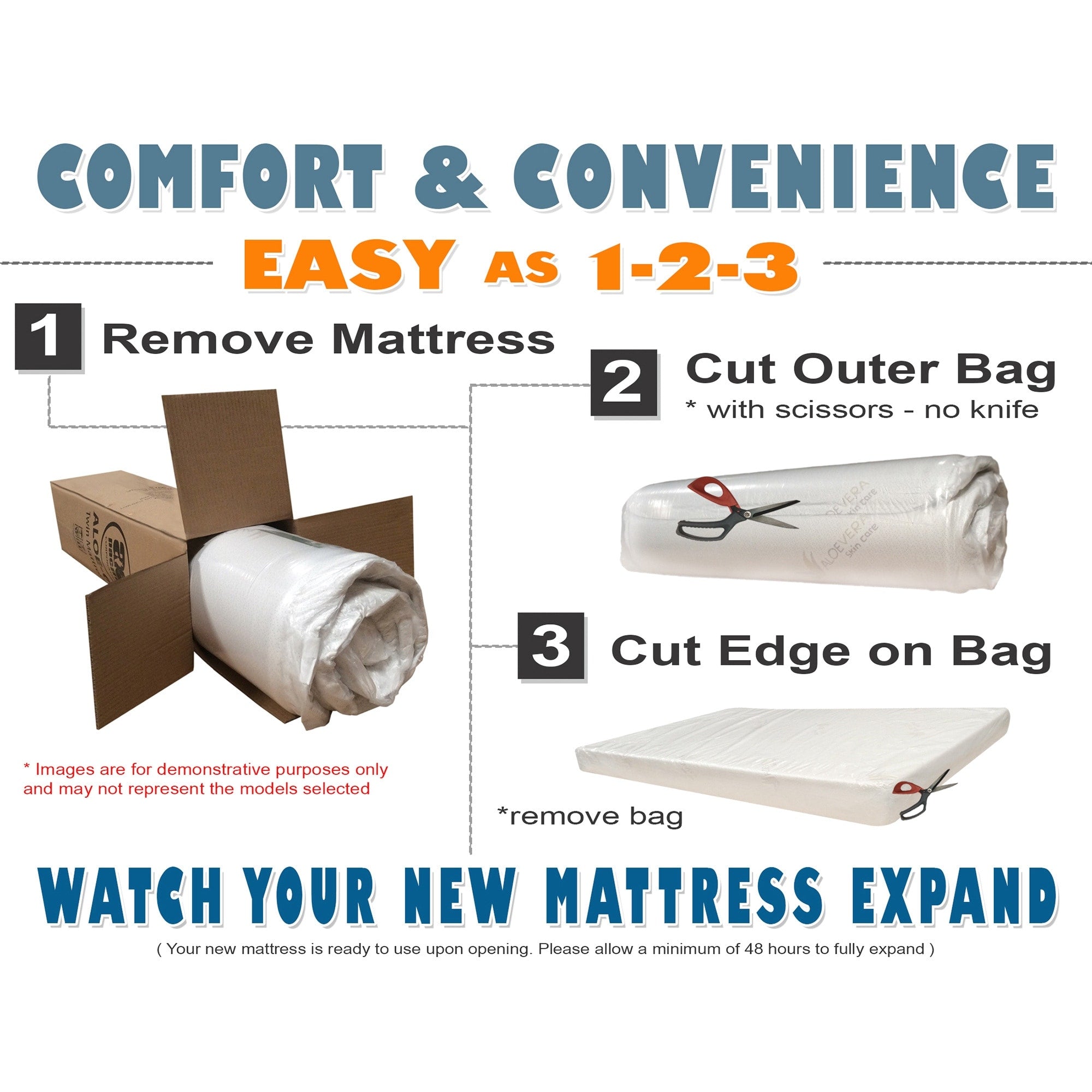 Matelas en mousse haute densité de 6 po, disponible en tailles simple et double