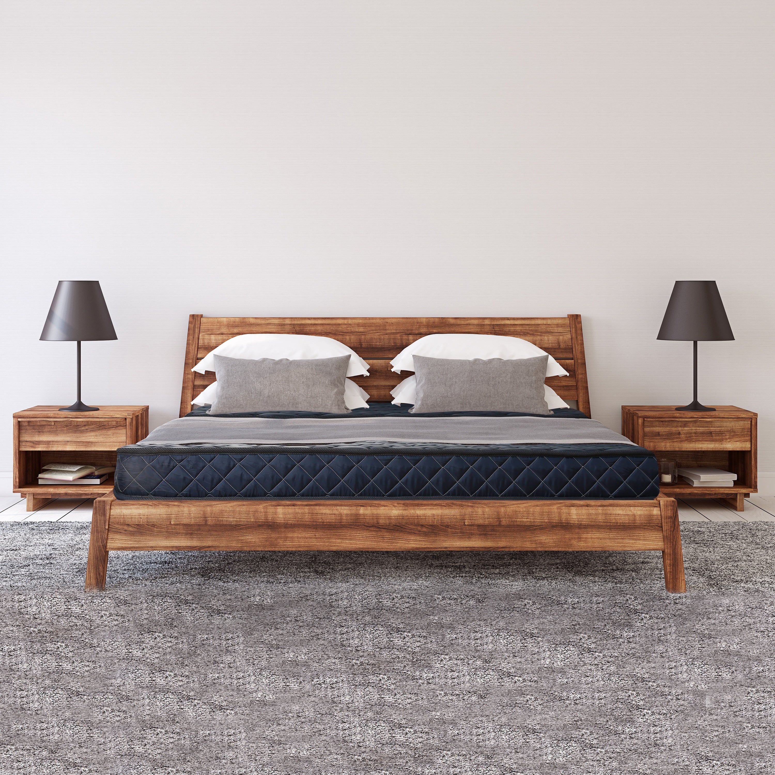 Matelas en mousse de 6 pouces avec housse en tissu résistant à l'eau