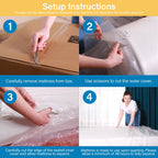 Matelas en mousse de 6 pouces avec housse en tissu résistant à l'eau