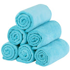 Lot de 6 serviettes de bain à rayures Cabana pour la plage