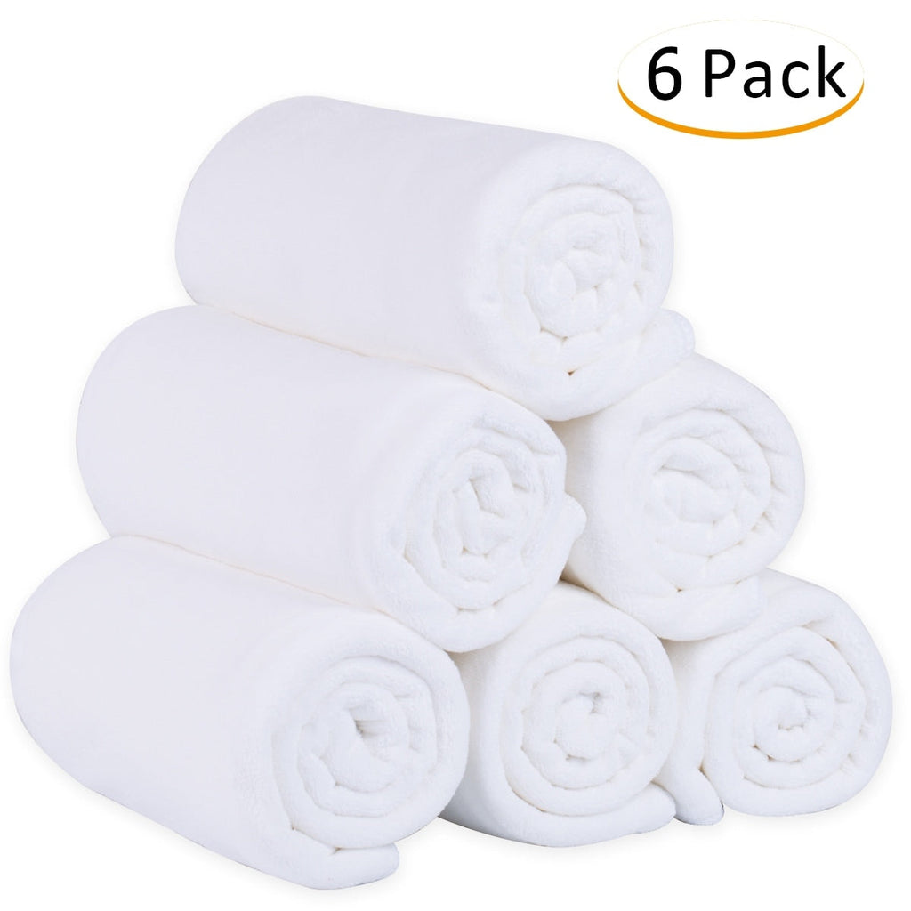 Lot de 6 serviettes de bain à rayures Cabana pour la plage