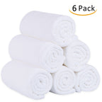 Lot de 6 serviettes de bain à rayures Cabana pour la plage