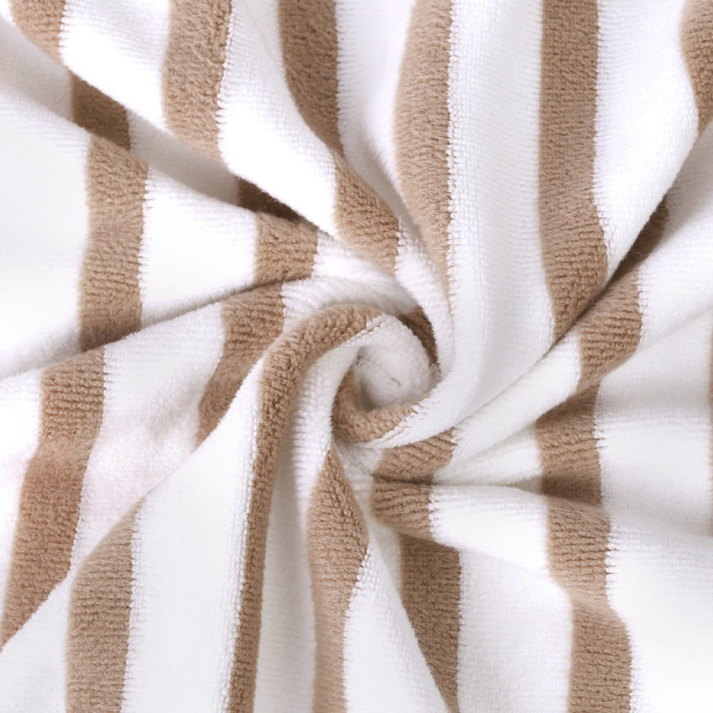 Lot de 6 serviettes de bain à rayures Cabana pour la plage