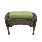 Ensemble de 6 meubles de patio en résine tressée avec dossier haut