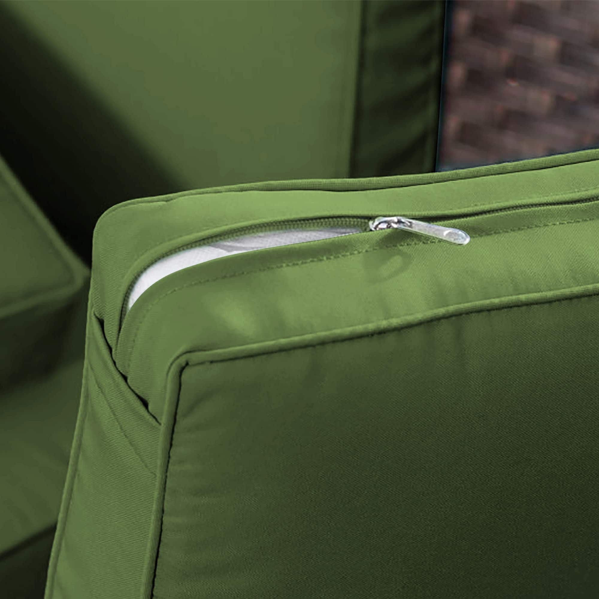 Ensemble de 6 meubles de patio en résine tressée avec dossier haut