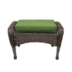 Ensemble de 6 meubles de patio en résine tressée avec dossier haut