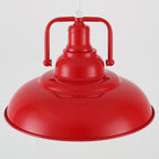 Suspension 60 W à 1 ampoule avec abat-jour en forme de dôme pour îlot de cuisine, lustre semi-encastré classique pour salle à manger