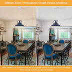 Suspension 60 W à 1 ampoule avec abat-jour en forme de dôme pour îlot de cuisine, lustre semi-encastré classique pour salle à manger