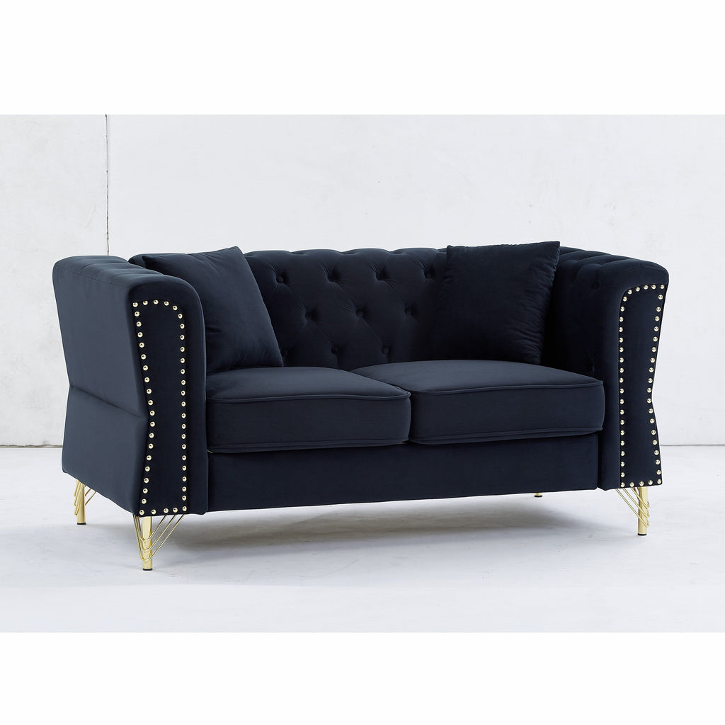 Canapé Chesterfield en velours 60.2