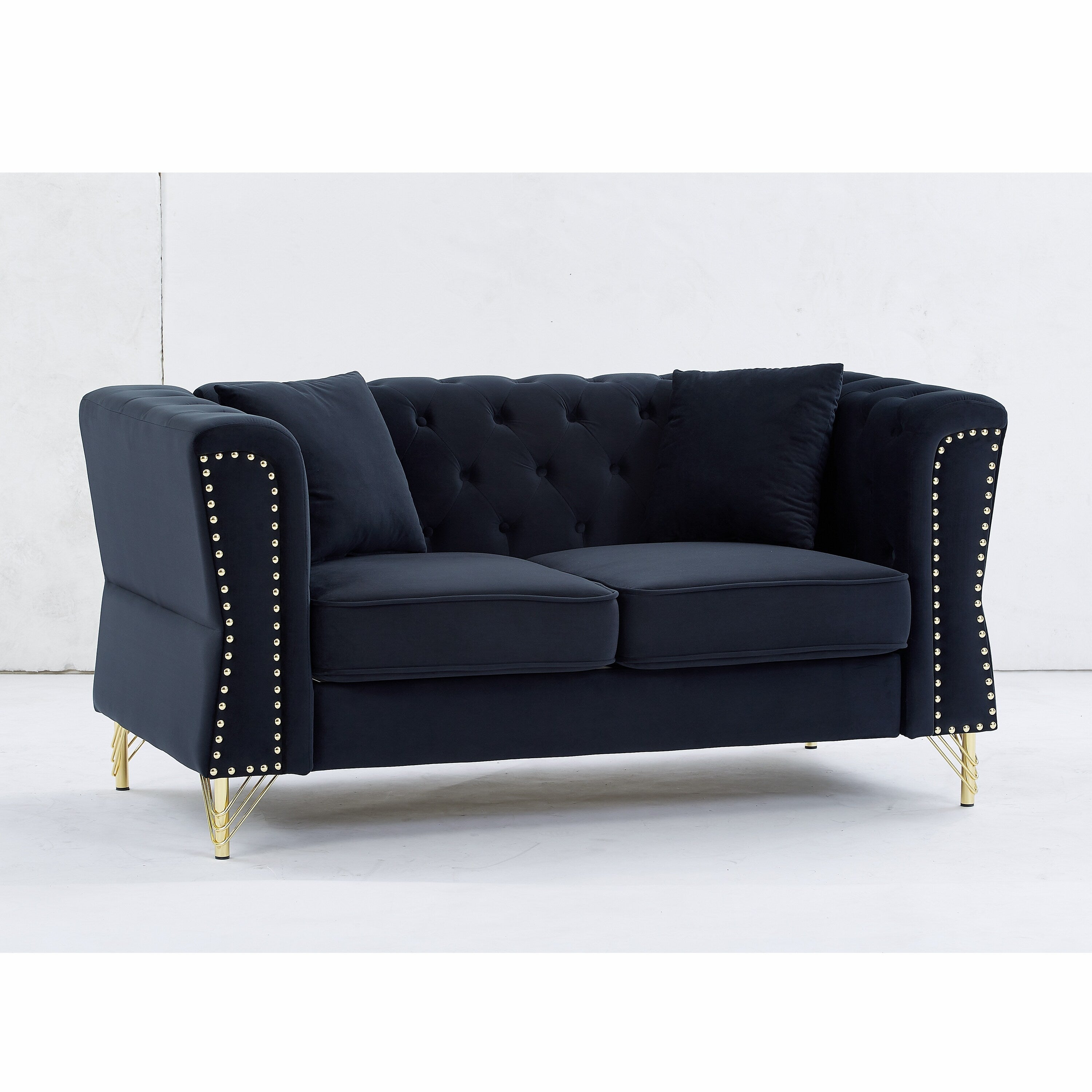 Canapé Chesterfield en velours 60.2