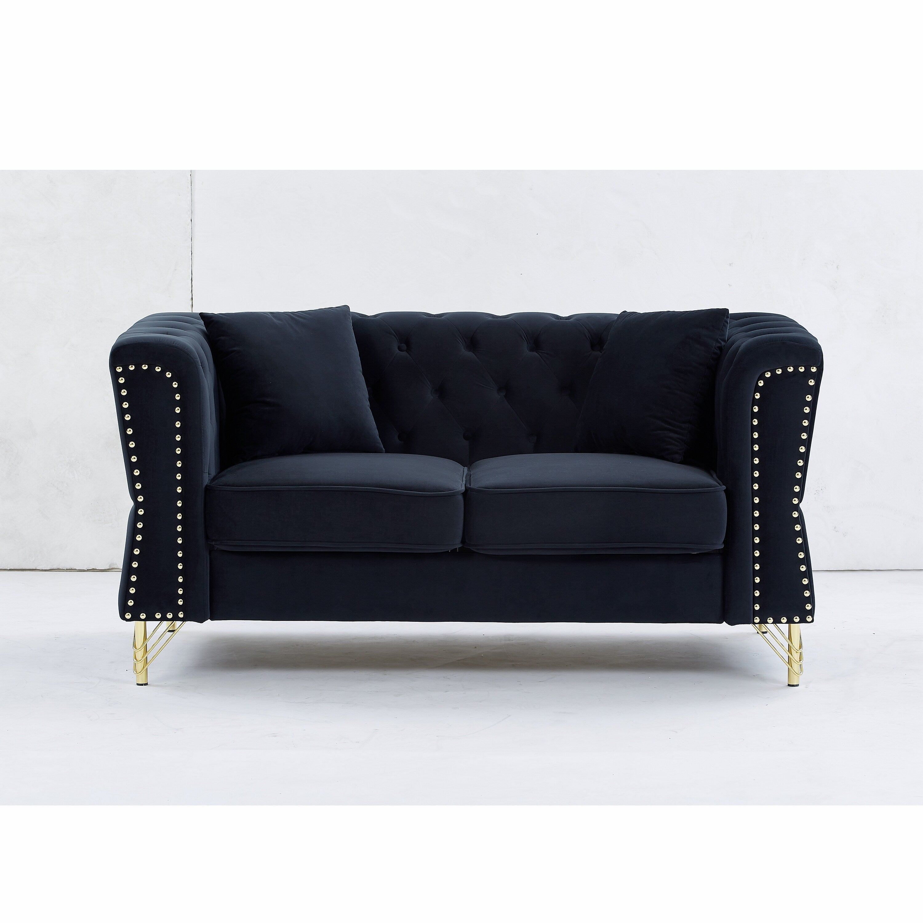 Canapé Chesterfield en velours 60.2