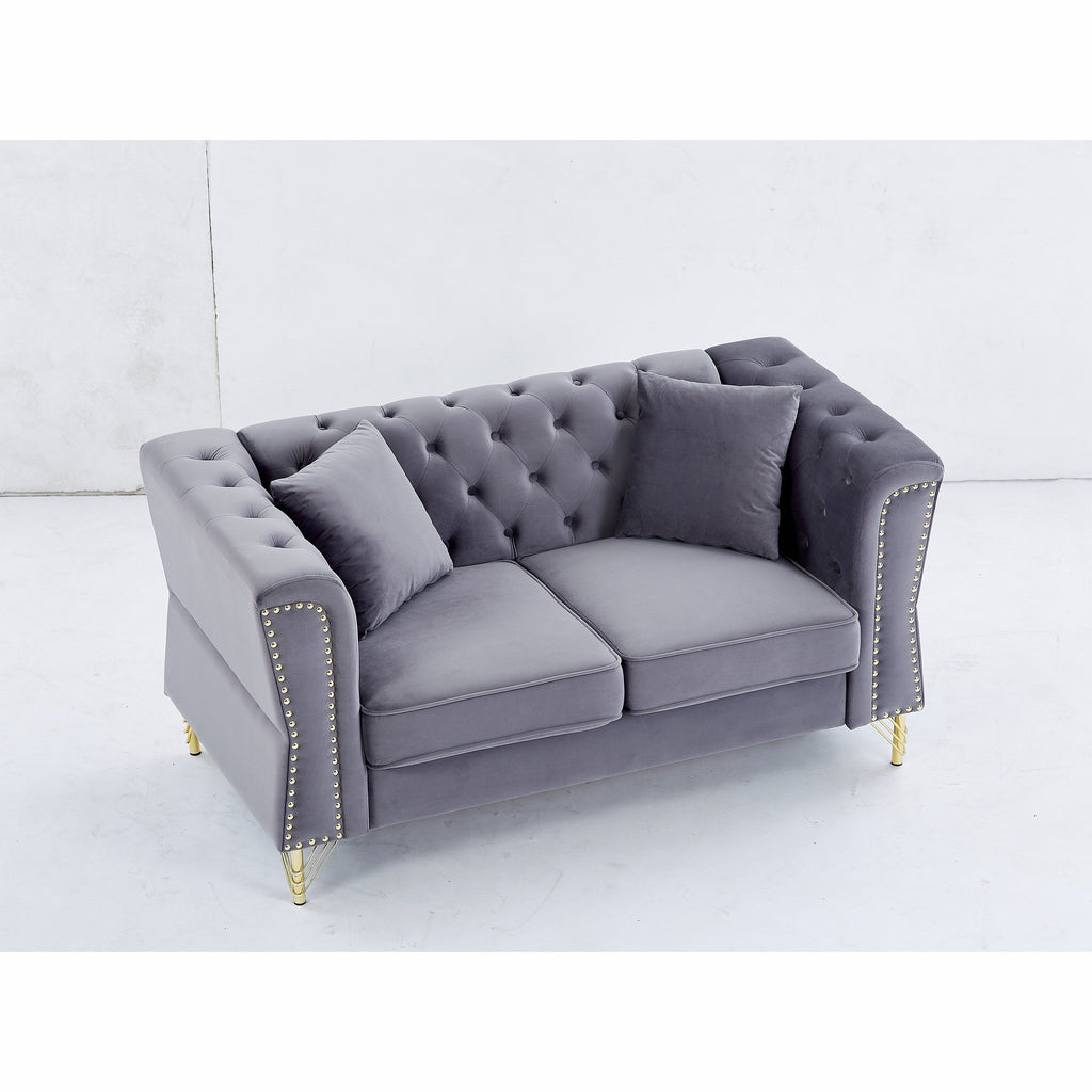 Canapé Chesterfield en velours 60.2