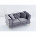 Canapé Chesterfield en velours 60.2