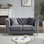 Canapé Chesterfield en velours 60.2