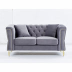 Canapé Chesterfield en velours 60.2