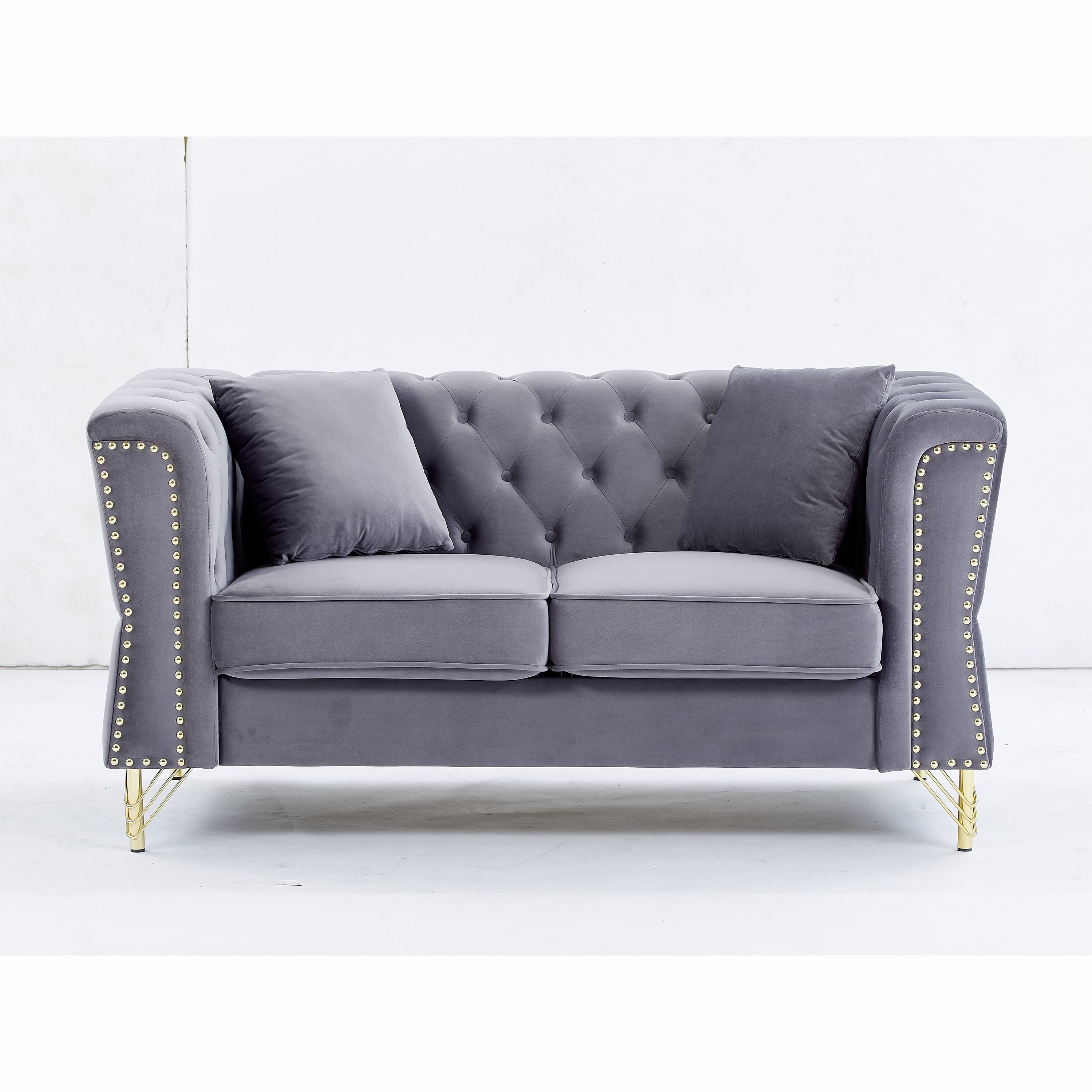 Canapé Chesterfield en velours 60.2
