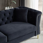 Canapé Chesterfield en velours 60.2