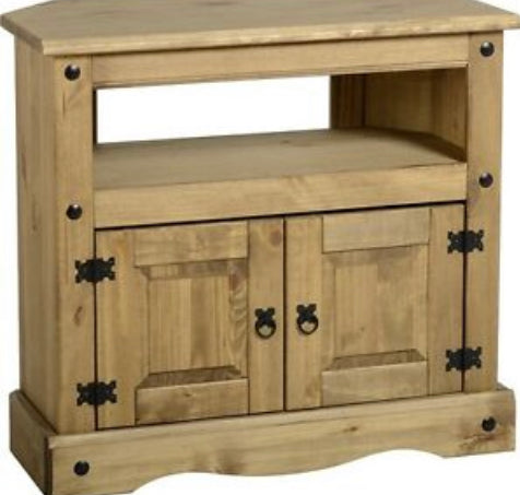 Meuble d'angle TV Corona en pin mexicain