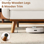 Canapé causeuse 64 places, canapé moderne du milieu du siècle, canapés causeuse confortables pour le salon