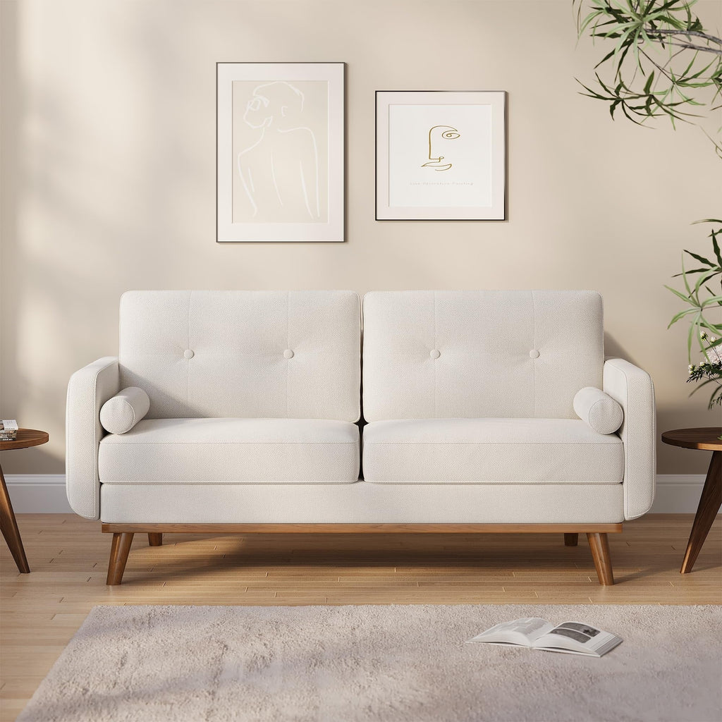 Canapé causeuse 64 places, canapé moderne du milieu du siècle, canapés causeuse confortables pour le salon