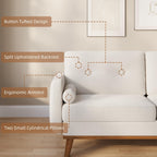 Canapé causeuse 64 places, canapé moderne du milieu du siècle, canapés causeuse confortables pour le salon