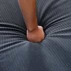 Canapé-lit multifonctionnel en tissu rayé de 65,74 pouces, idéal pour les chambres et les salons