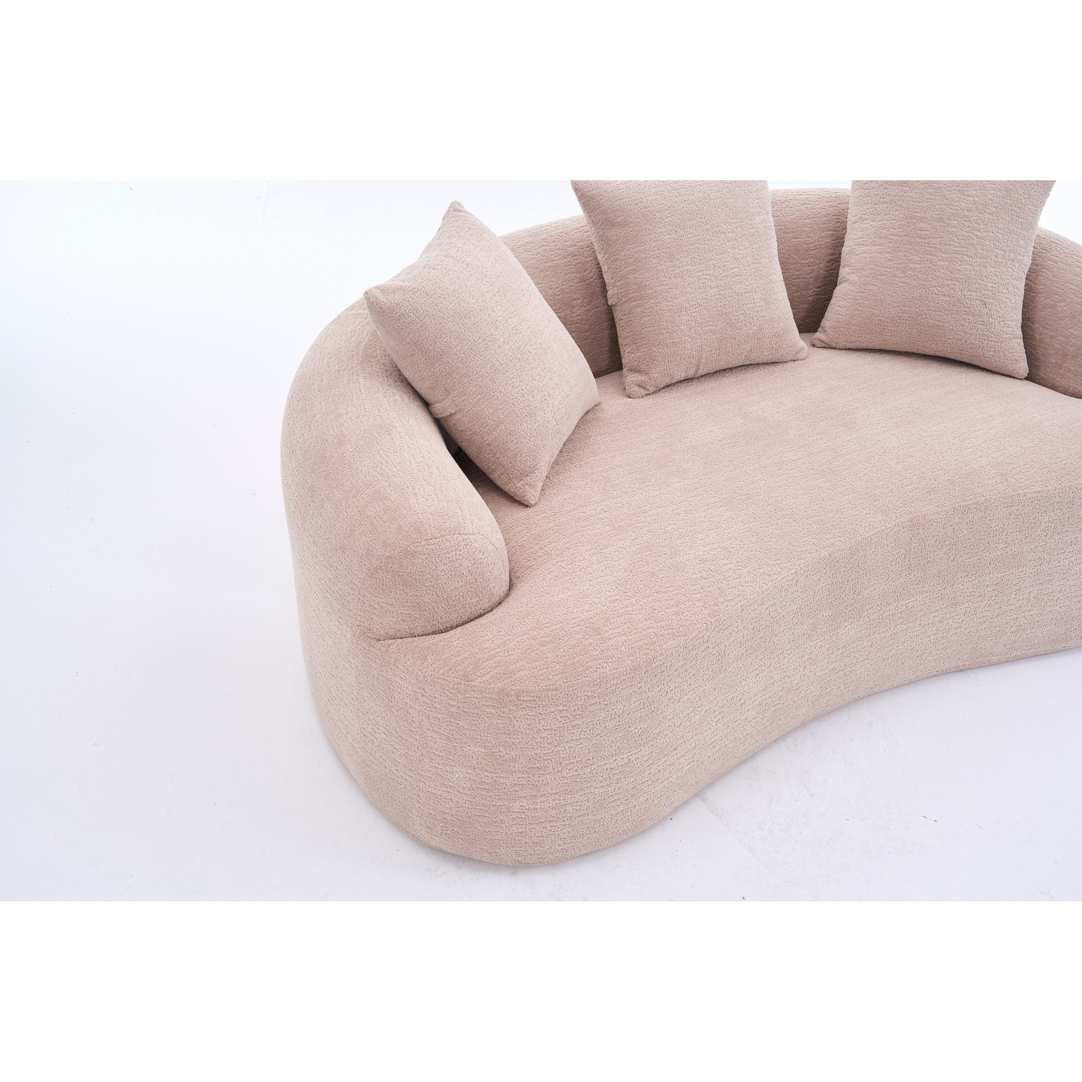 Canapé 2 places en chenille 65 avec assemblage facile, coussin mi-ferme et capacité de charge de 136 kg