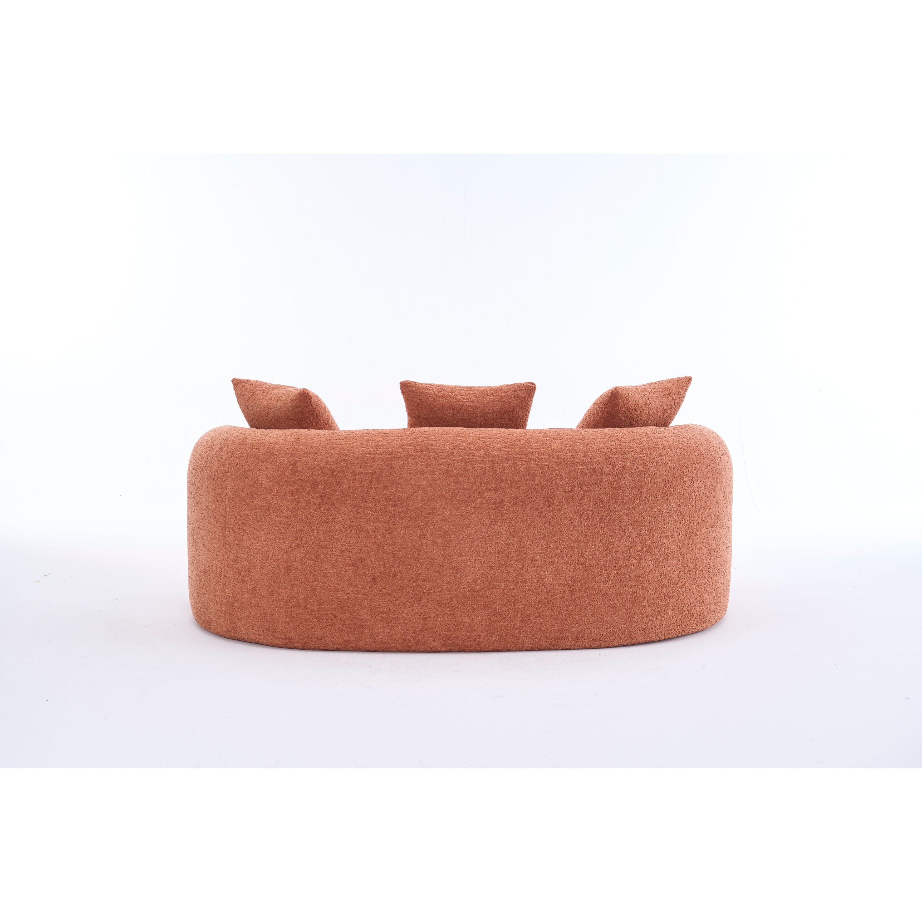 Canapé 2 places en chenille 65 avec assemblage facile, coussin mi-ferme et capacité de charge de 136 kg