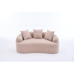 Canapé 2 places en chenille 65 avec assemblage facile, coussin mi-ferme et capacité de charge de 136 kg