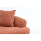 Canapé 2 places en chenille 65 avec assemblage facile, coussin mi-ferme et capacité de charge de 136 kg