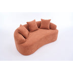 Canapé 2 places en chenille 65 avec assemblage facile, coussin mi-ferme et capacité de charge de 136 kg