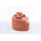 Canapé 2 places en chenille 65 avec assemblage facile, coussin mi-ferme et capacité de charge de 136 kg