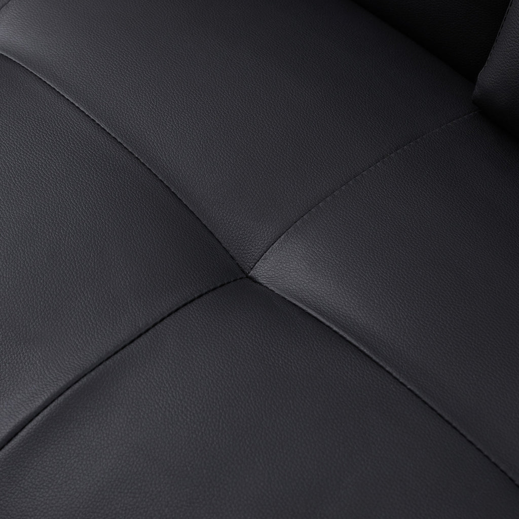 Canapé-lit pliant 66 places avec pieds en métal argenté et porte-gobelet pour salon