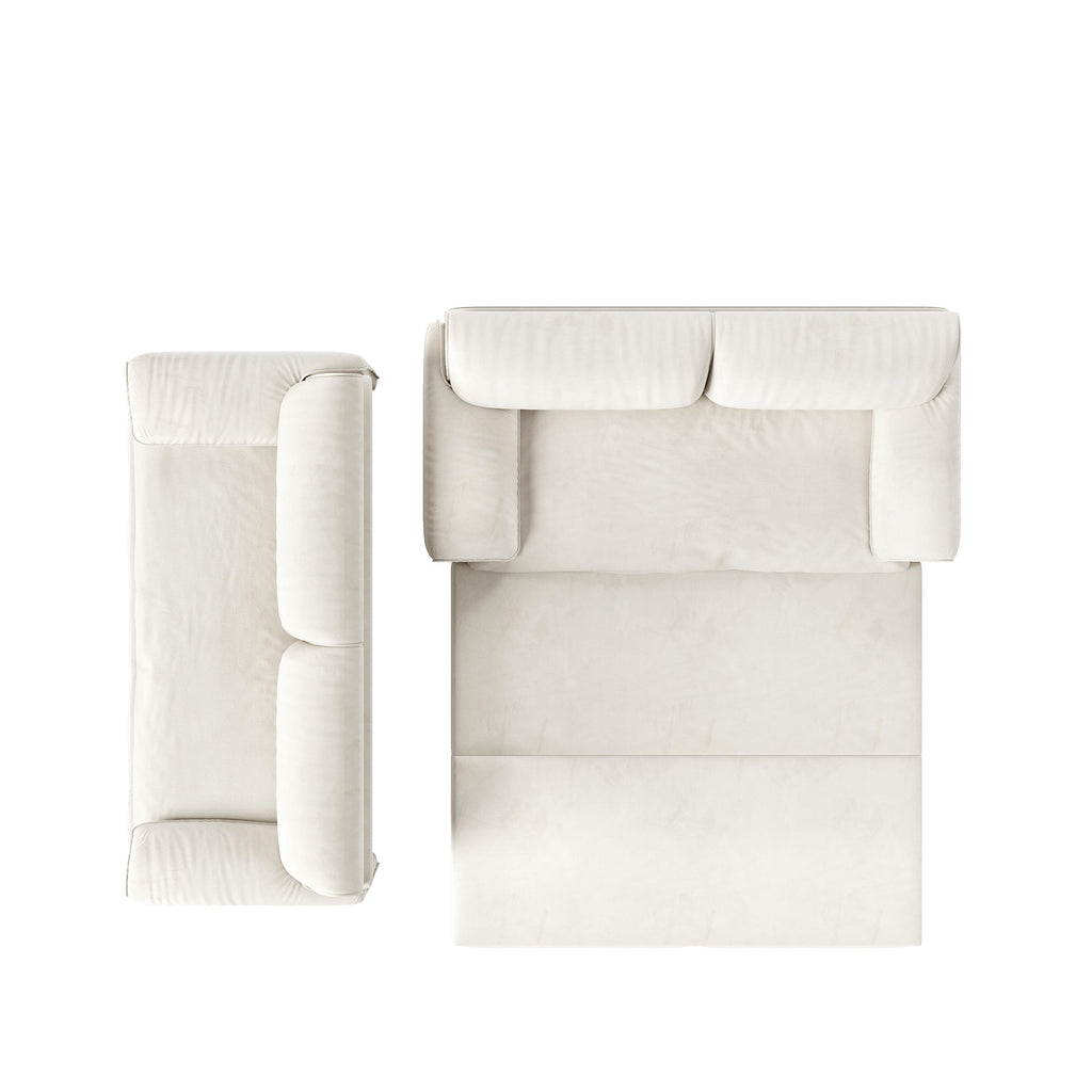 Canapé-lit gigogne Queen 66 pouces, canapé-lit convertible 3 en 1 avec rangement latéral, causeuse-lit multifonction en velours