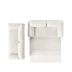 Canapé-lit gigogne Queen 66 pouces, canapé-lit convertible 3 en 1 avec rangement latéral, causeuse-lit multifonction en velours