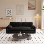 Canapé-lit gigogne Queen 66 pouces, canapé-lit convertible 3 en 1 avec rangement latéral, causeuse-lit multifonction en velours