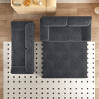 Canapé-lit gigogne Queen 66 pouces, canapé-lit convertible 3 en 1 avec rangement latéral, causeuse-lit multifonction en velours