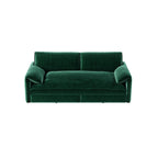 Canapé-lit gigogne Queen 66 pouces, canapé-lit convertible 3 en 1 avec rangement latéral, causeuse-lit multifonction en velours