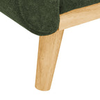 Canapé causeuse capitonné moderne du milieu du siècle de 67,7 po de large avec pieds en bois