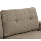 Canapé causeuse capitonné moderne du milieu du siècle de 67,7 po de large avec pieds en bois