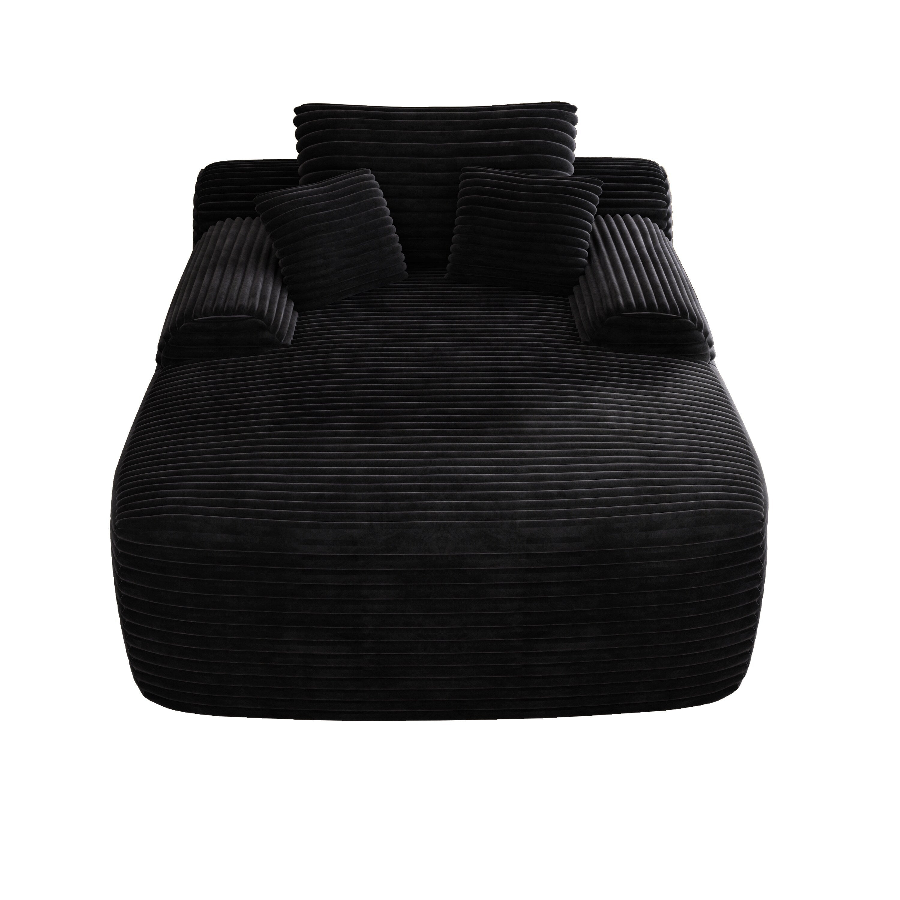 Canapé-lit 2 places en velours côtelé surdimensionné pour l'intérieur