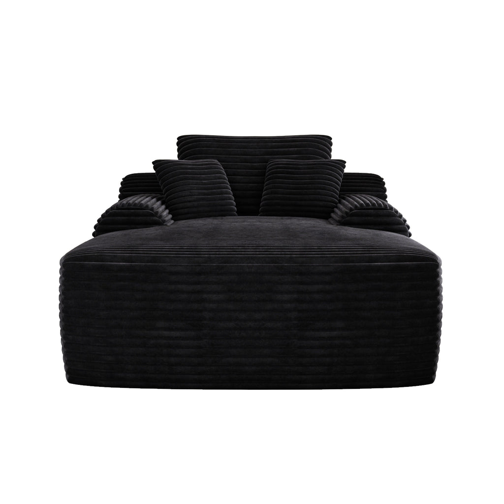 Canapé-lit 2 places en velours côtelé surdimensionné pour l'intérieur