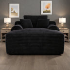 Canapé-lit 2 places en velours côtelé surdimensionné pour l'intérieur