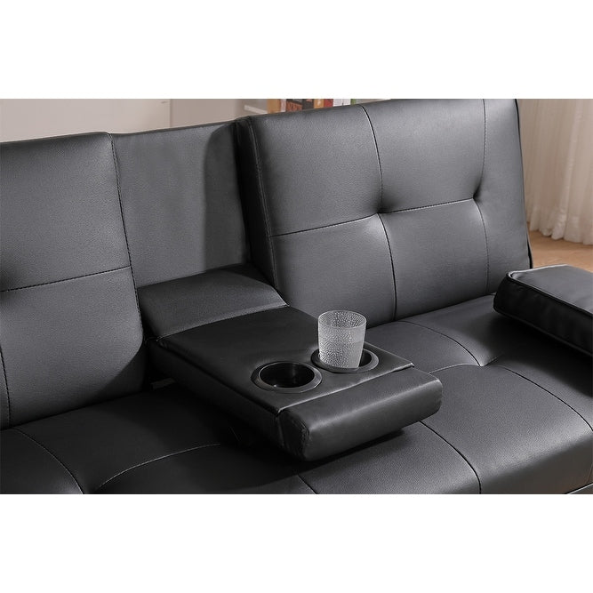 Canapé-lit double pliant multifonctionnel en polyuréthane 67 avec table basse