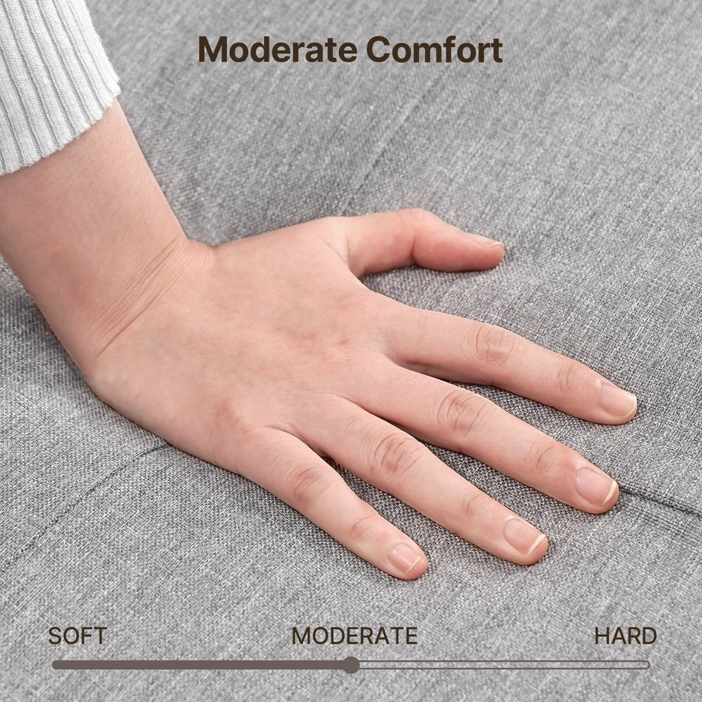 Canapé 3 places de 67 pouces avec accoudoirs moelleux et 3 coussins confortables pour le salon