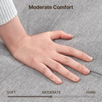 Canapé 3 places de 67 pouces avec accoudoirs moelleux et 3 coussins confortables pour le salon