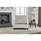 Canapé convertible 3 en 1 en similicuir 68.12 avec ports USB et tissu résistant à l'usure pour le salon