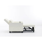 Canapé convertible 3 en 1 en similicuir 68.12 avec ports USB et tissu résistant à l'usure pour le salon